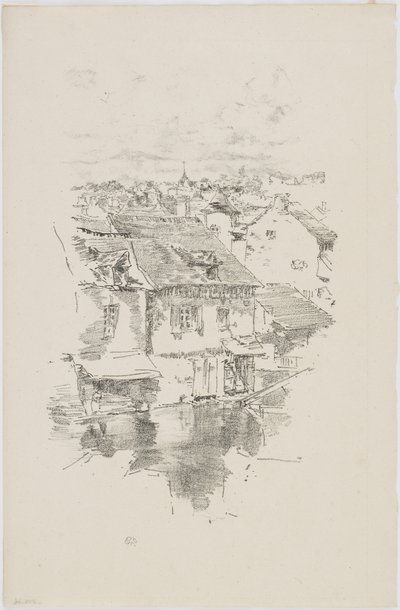 Vitre: Der Kanal, 1893 von James Abbott McNeill Whistler